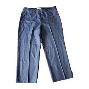 Tommy Bahama Women's 100% Silk Black Cropped Mid Rise Pants Size 10